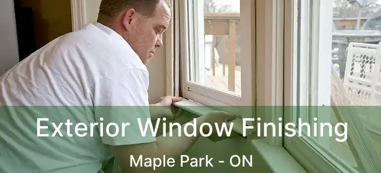 Exterior Window Finishing Maple Park - ON