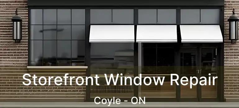 Storefront Window Repair Coyle - ON